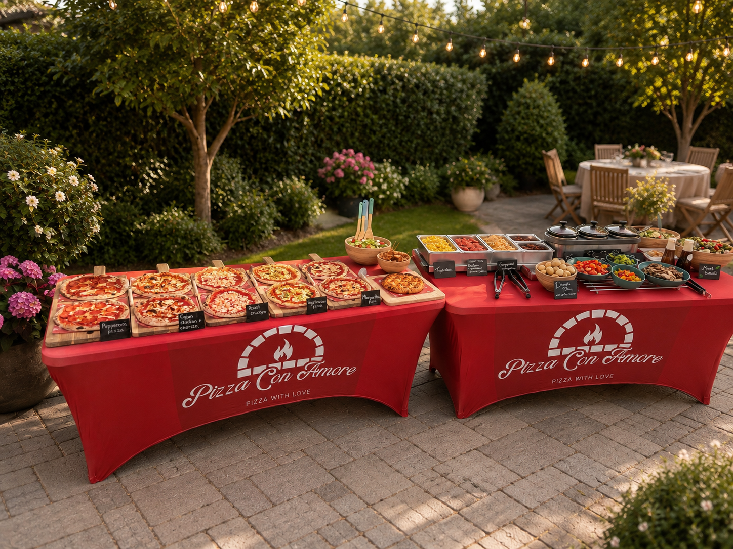 Italian catering table at a celebration