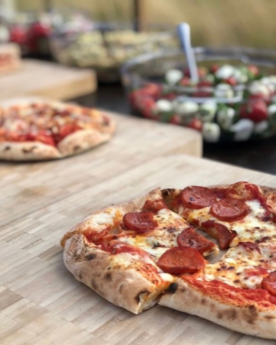 Pizza Con Amore mobile pizza van at an event